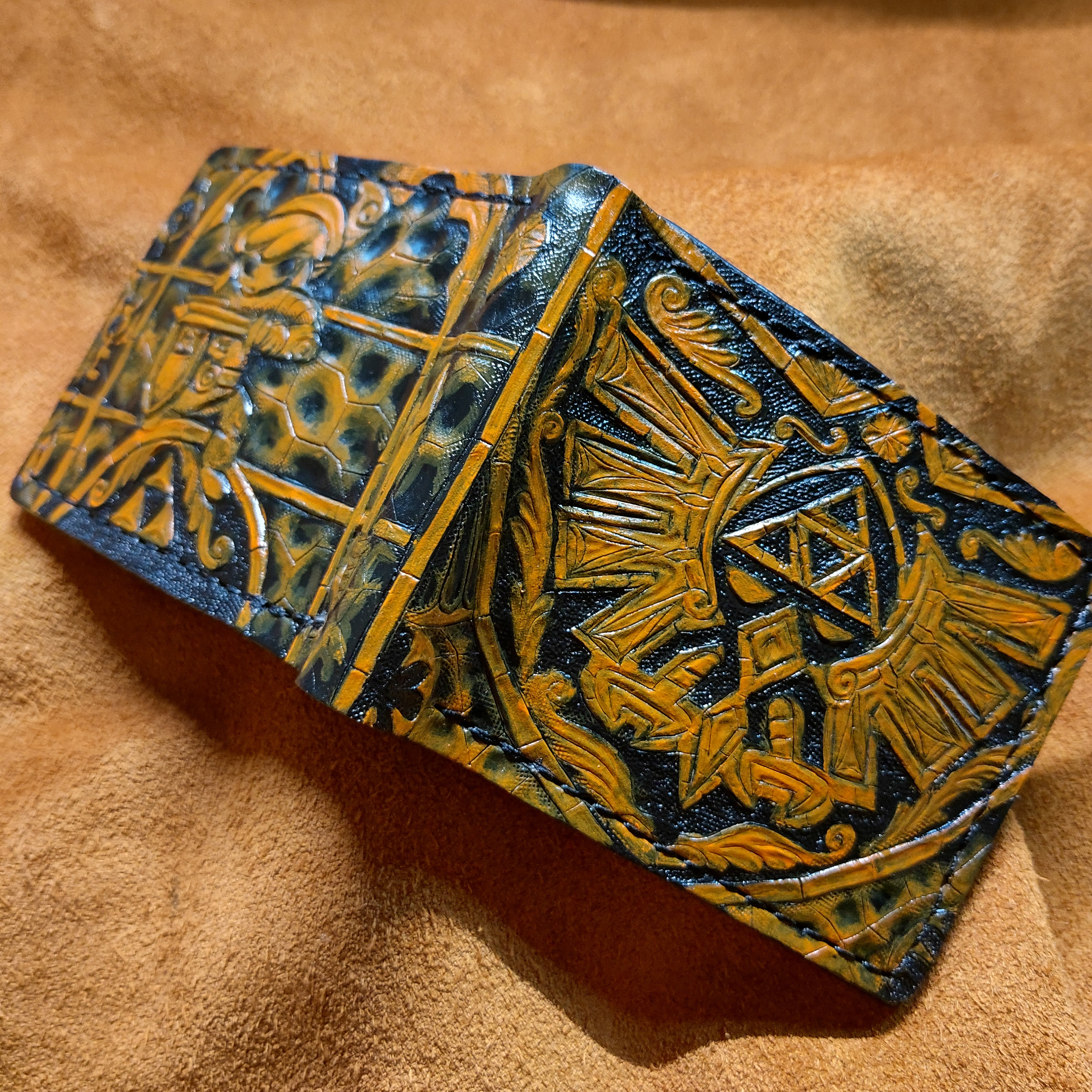 Hyrule Zelda The Wind Waker Link Antique Hieroglyphs Tablet Wallet/Bi