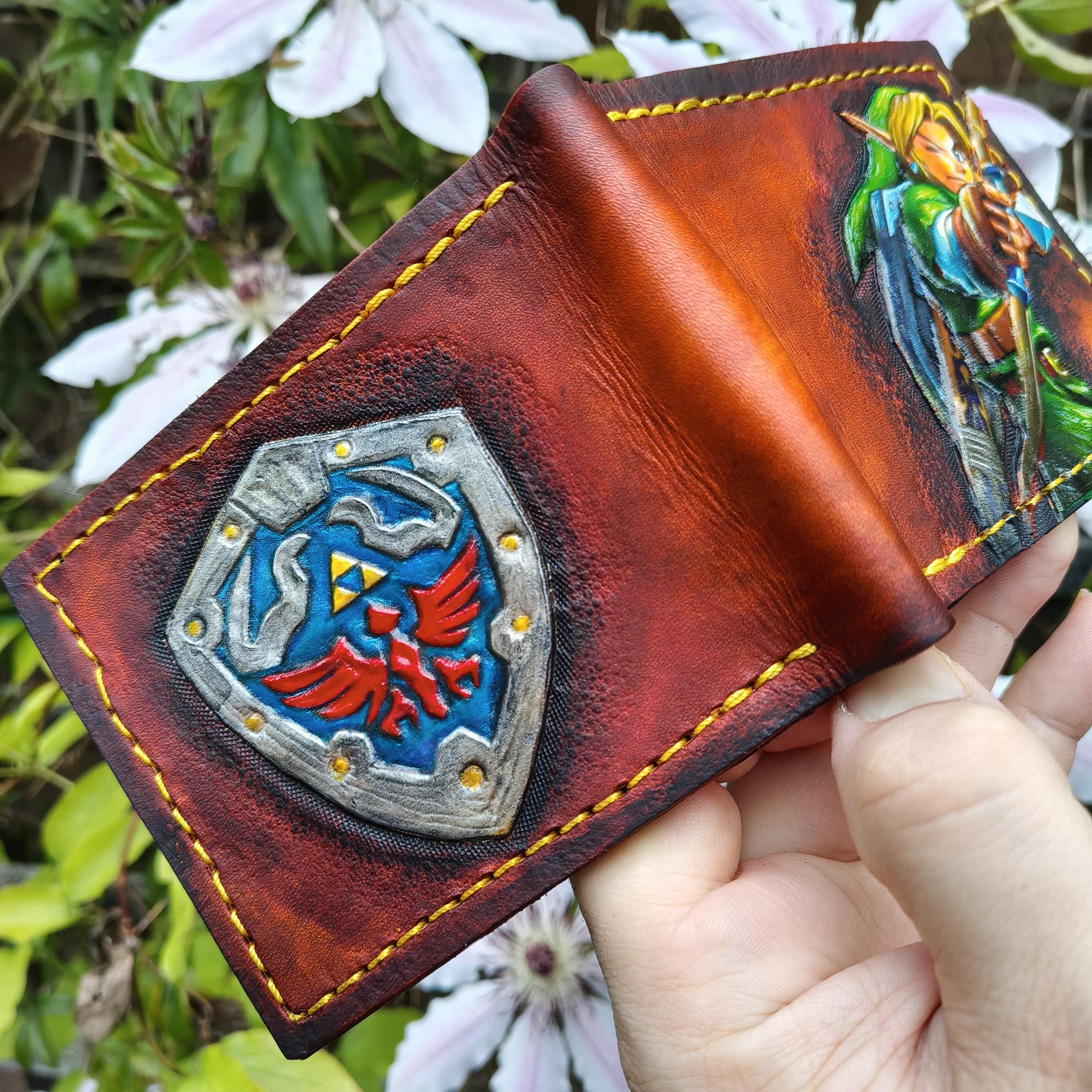 Archer Link Leather Wallet- Leather Bifold Wallet - Handcrafted