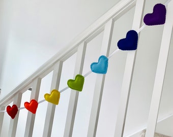 Rainbow Heart Bunting