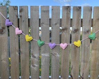 Pastel Heart Bunting