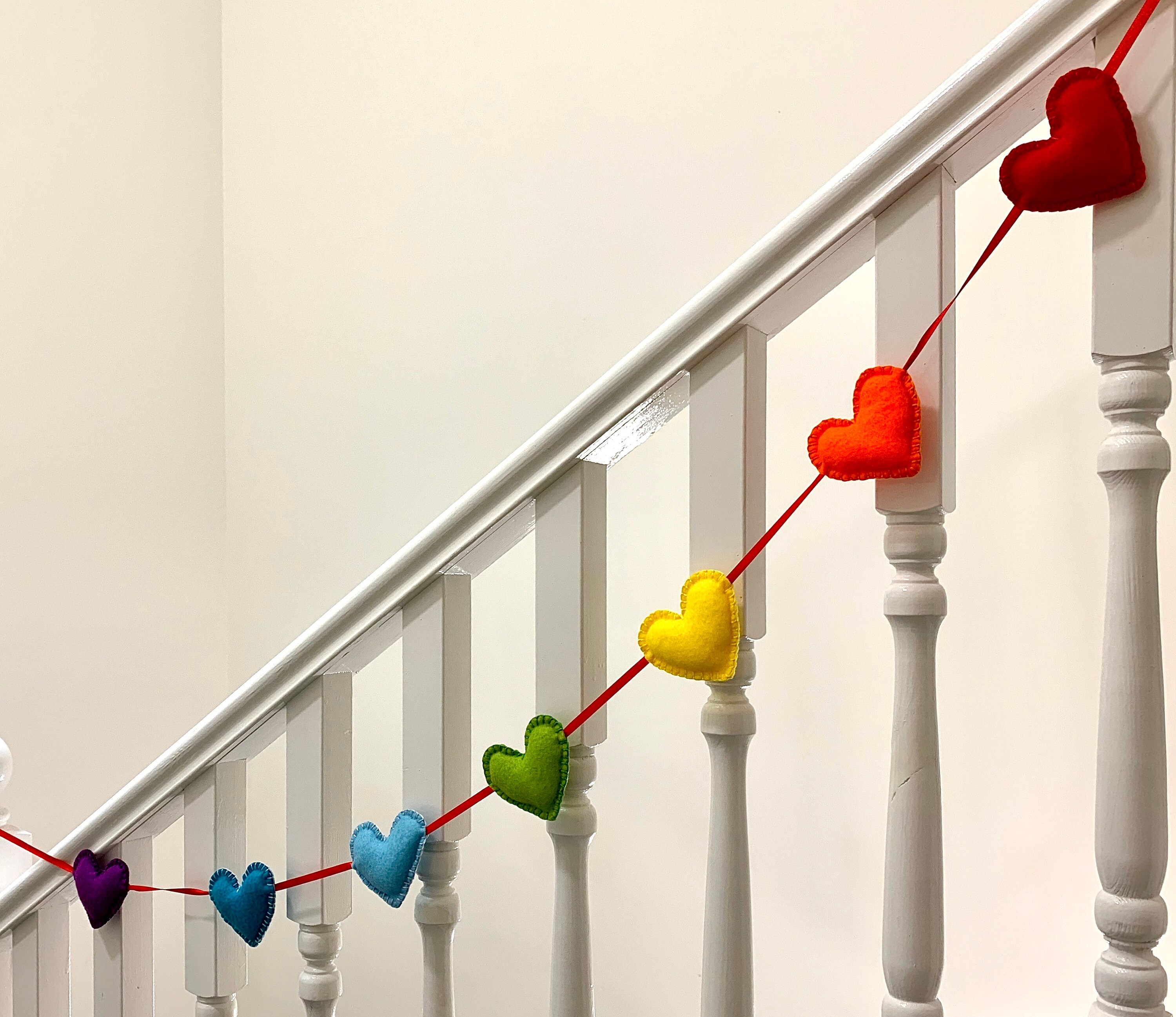 Rainbow Heart Bunting