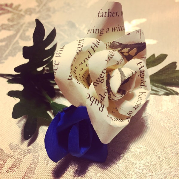 Paper Flower Boutonniere