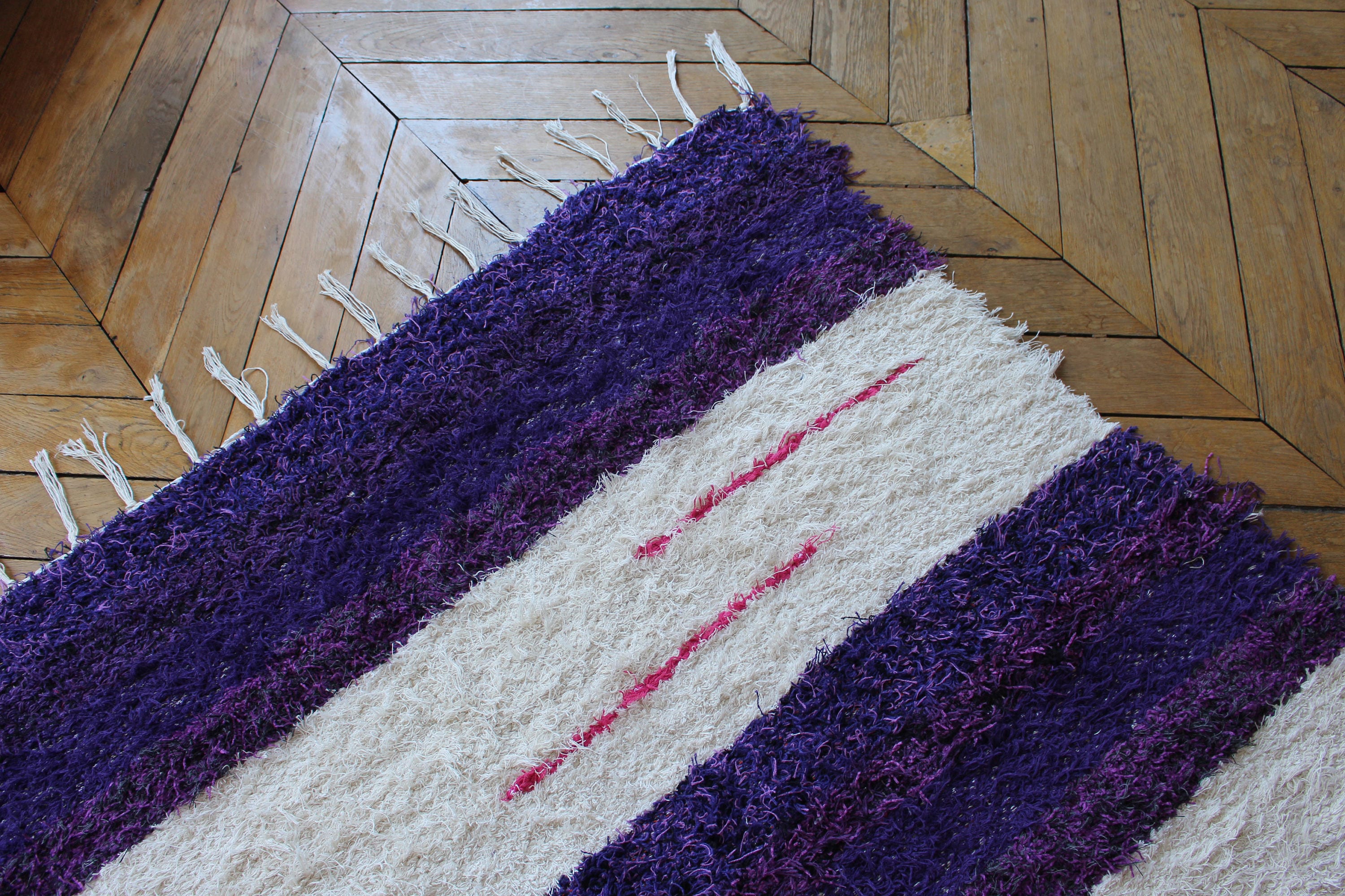 Rio Tapis 165x235cm Fait-Main Style Berbère/Scandinave/Boho