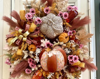 Pumpkin wreath