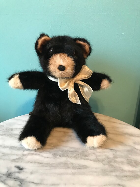 mink fur teddy bear