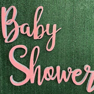 Recortes para baby shower, recortes, letras de espuma, centros de mesa, recortes de nombres en cartón pluma, nombre de poliestireno 3D, nombre para fondo, nombre personalizado