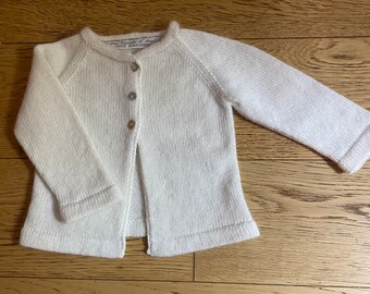 Cardigan manches raglan 100 % cachemire