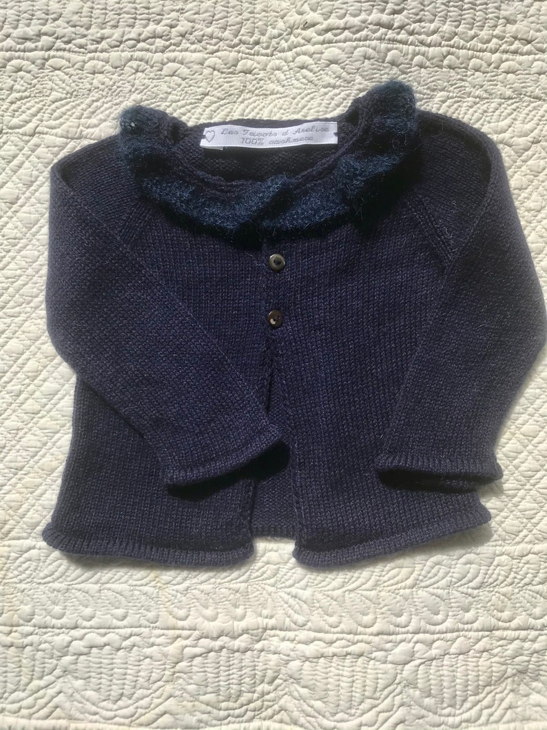 Cardigan manches raglan 100 % cachemire image 8