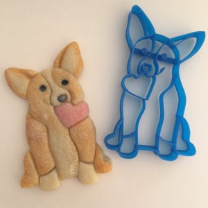 Corgi With Heart Cookie Cutter