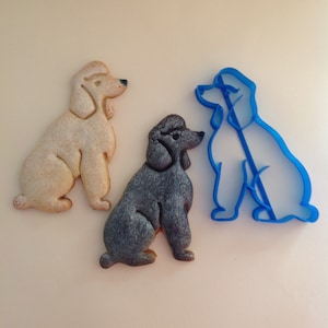 Koekjesvorm poedel | 3D-geprint PLA | Ontwerp met één laag voor eenvoudig decoreren | Verjaardagsfeestje hond | Evenementen met huisdierthema