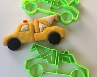 Tow Truck Cookie Cutter Set - Emergency Vehicles Collection