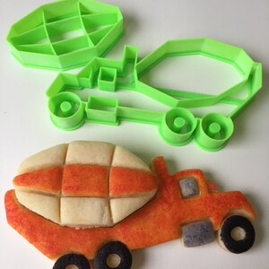 Construction Vehicle Cookie Cutter Set - Cement Mixer Truck