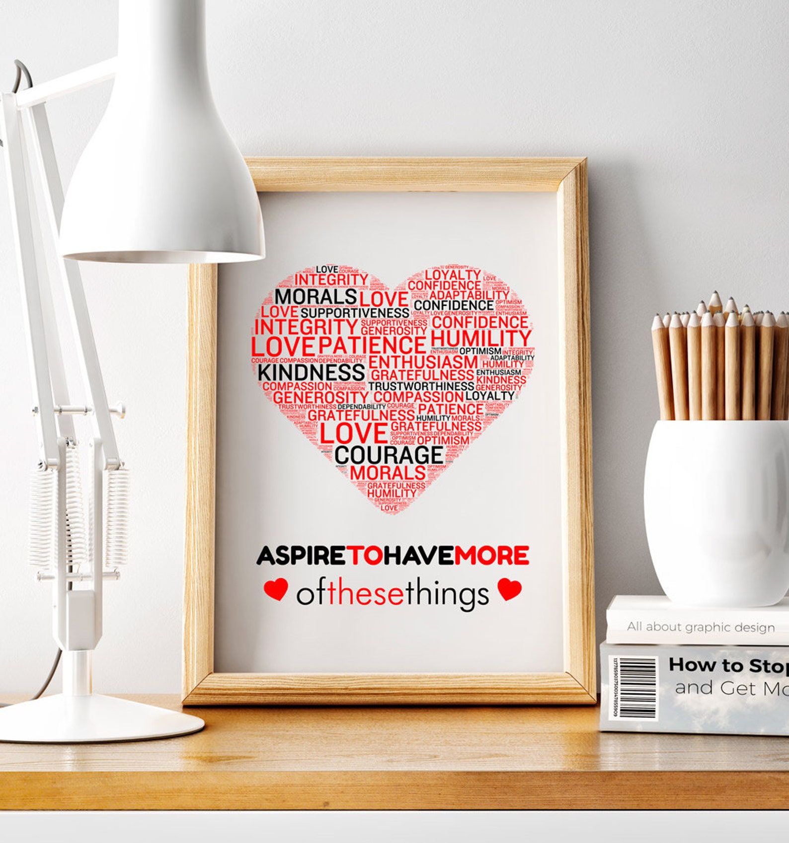 Digital Download Printable Poster Aspire for More Quote Etsy