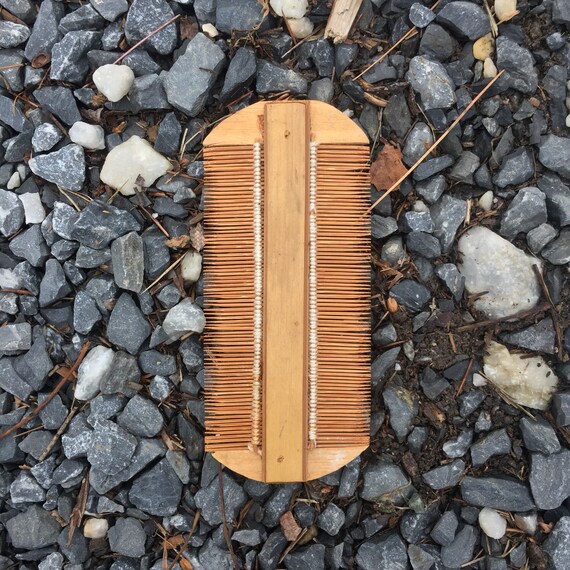 Vintage Handcrafted Wooden Comb - image 1