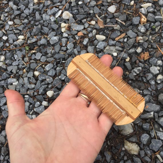 Vintage Handcrafted Wooden Comb - image 2