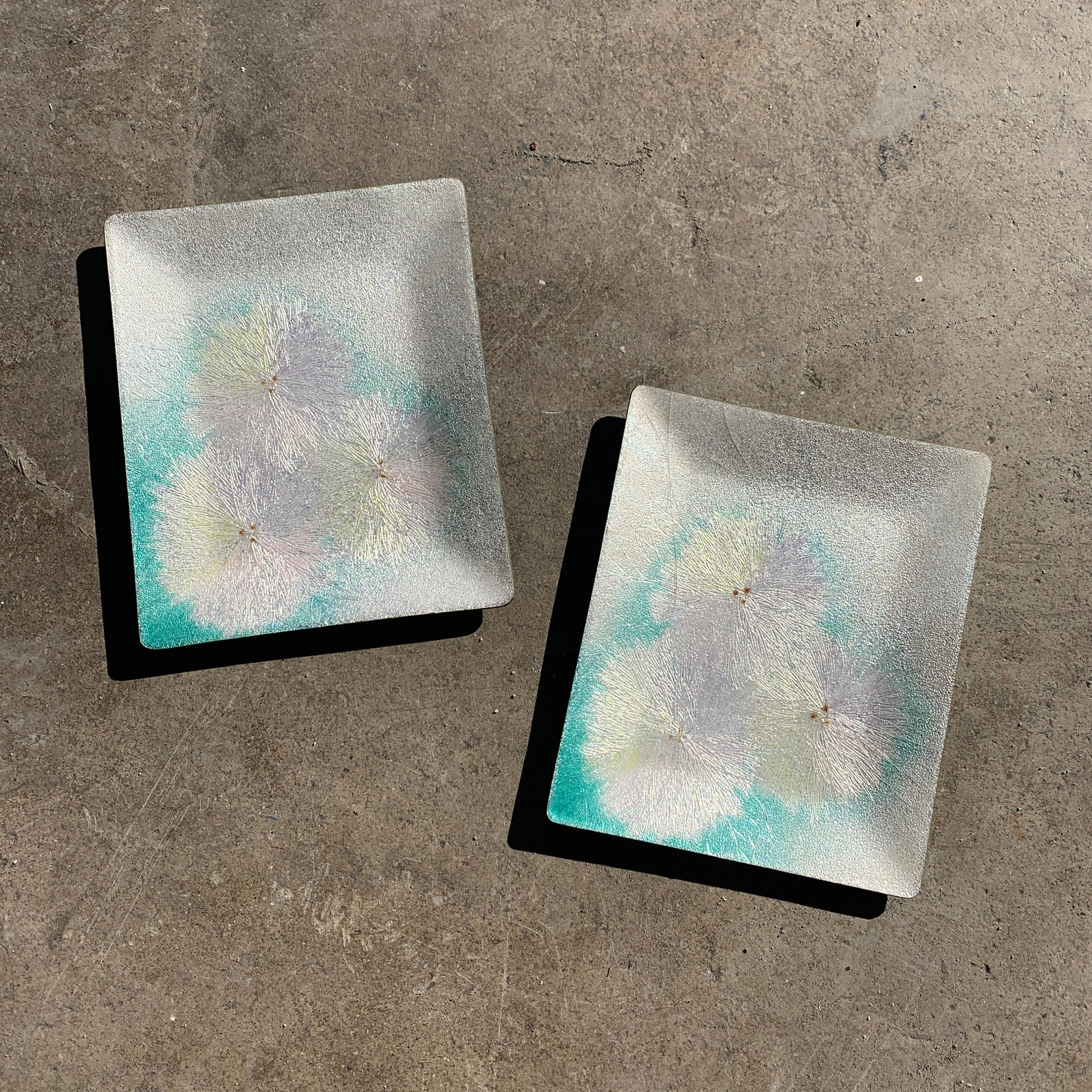 Vintage Japanese Enamelware Trays Etsy