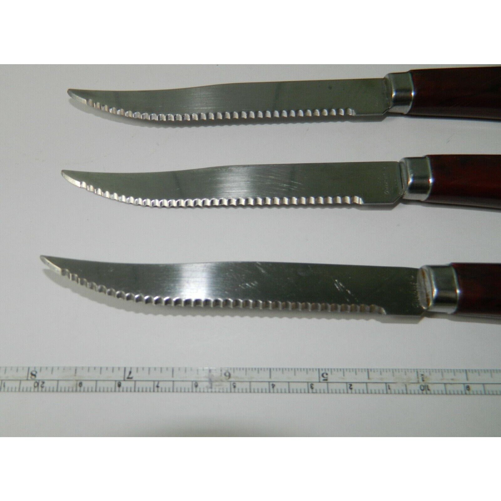 Vintage Quikut Stainless Steel Serrated Steak Knives Knife Set Etsy