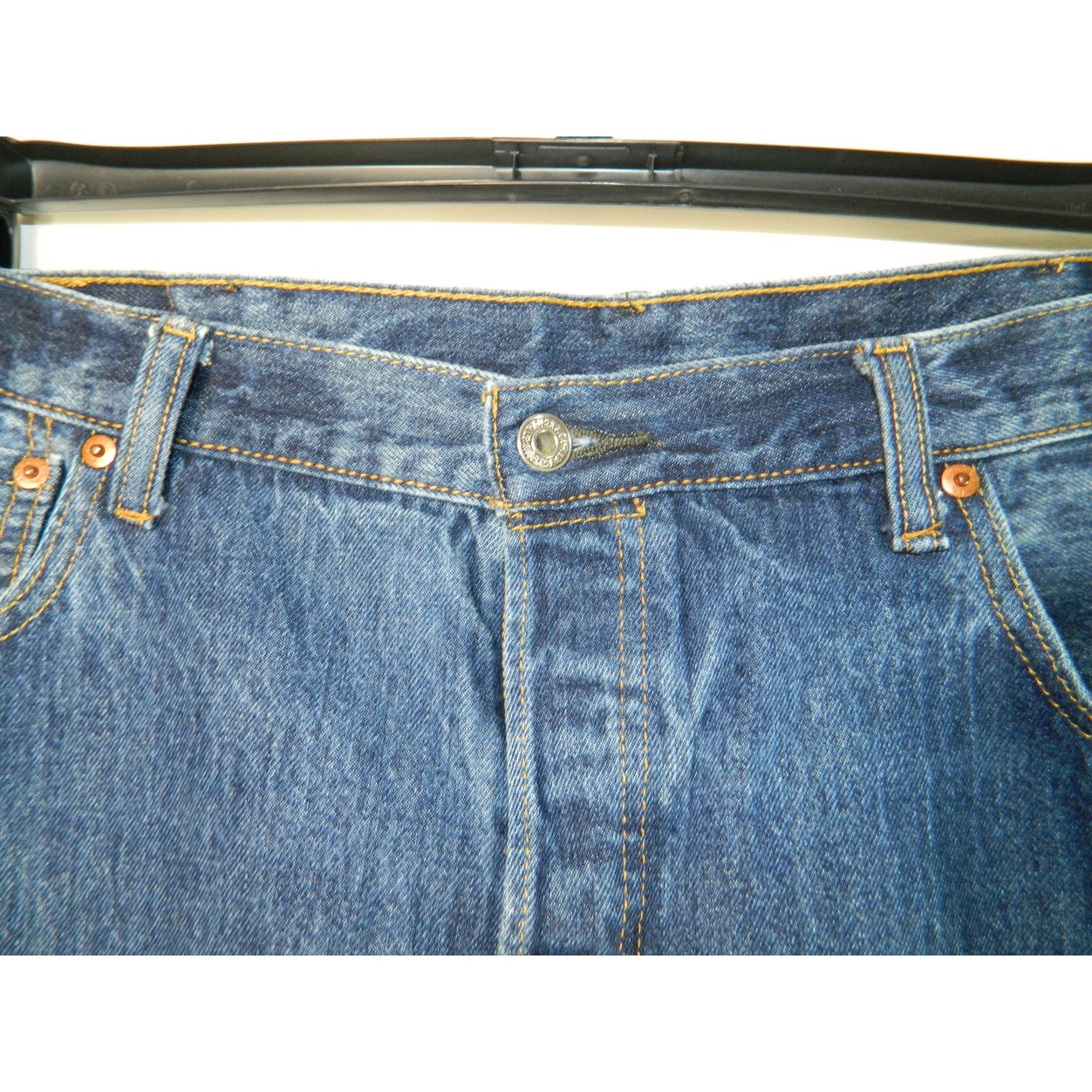Levi s Vintage 501 L5155 S37303 Button Fly Straight Leg Blue Denim Jeans 40 X 30 Etsy