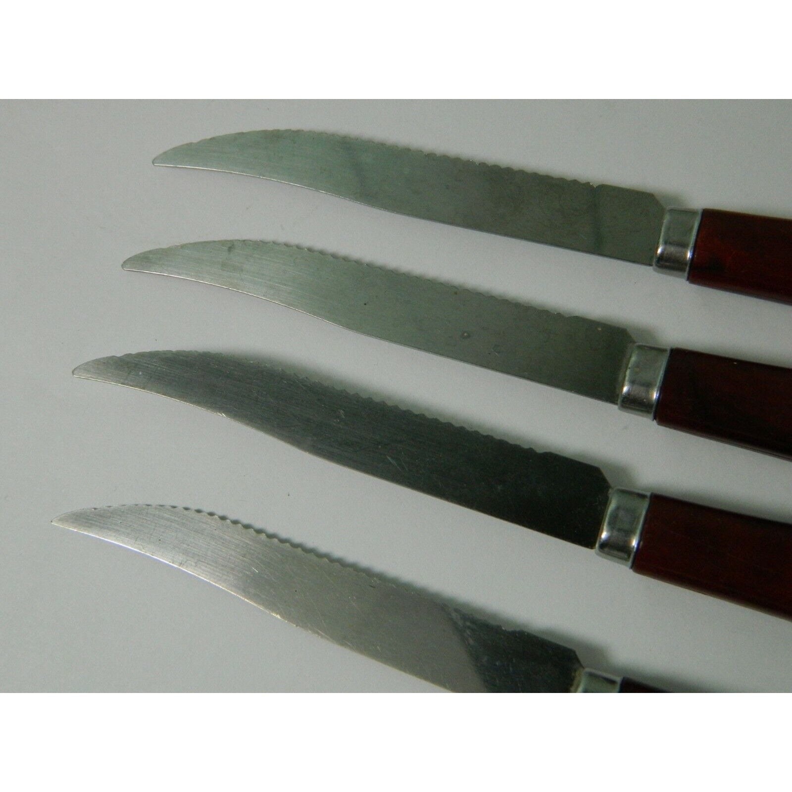 Vintage Quikut Stainless Steel Serrated Steak Knives Knife Set Etsy