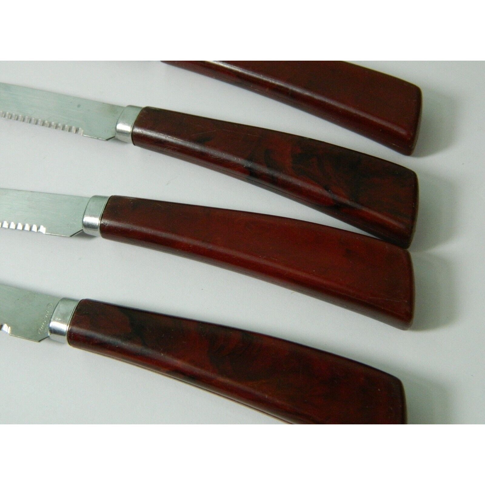 Vintage Quikut Stainless Steel Serrated Steak Knives Knife Set Etsy
