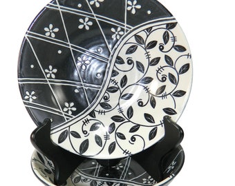 Tabletops Lifestyles Kantera Soup Bowls  Set Of 2 Black & White Buy More Save