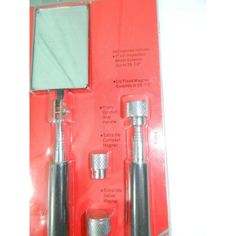 Misopily 9.4 To 37.6 In. Telescoping Magnetic Pick Up Tool And Inspection Mirror Flexible Grabber 4 Piece Set Auto Repair Ph03328b708 - Foto 2