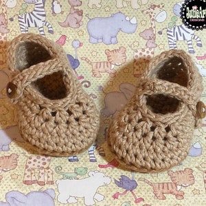 Organic Mary Jane Baby Booties, Crochet baby booties, Organic Baby Slippers, Baby Crib Shoes