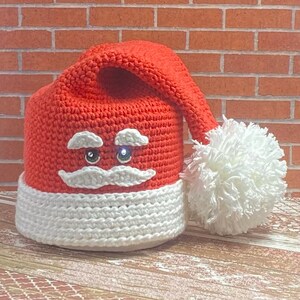 Copri rotolo di carta igienica a forma di cappello di Babbo Natale, copri rotolo di carta igienica, divertente decorazione per il bagno delle feste - pronta per la spedizione