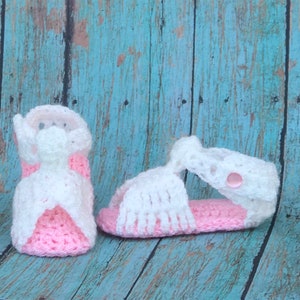 Crochet Baby Girl Sandals, Huaraches Style Baby Shoes, Soft Baby Shoes, Infant Baby Shower Gift.