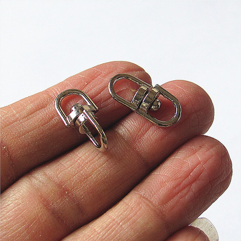 Bulk 50 360º Swivel Joint Charm Link Stainless Steel Key Etsy
