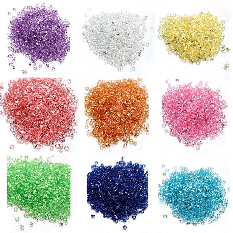 100pcs Pointed Back Clear Diamonds Glass Crystal Beads Nail Studs