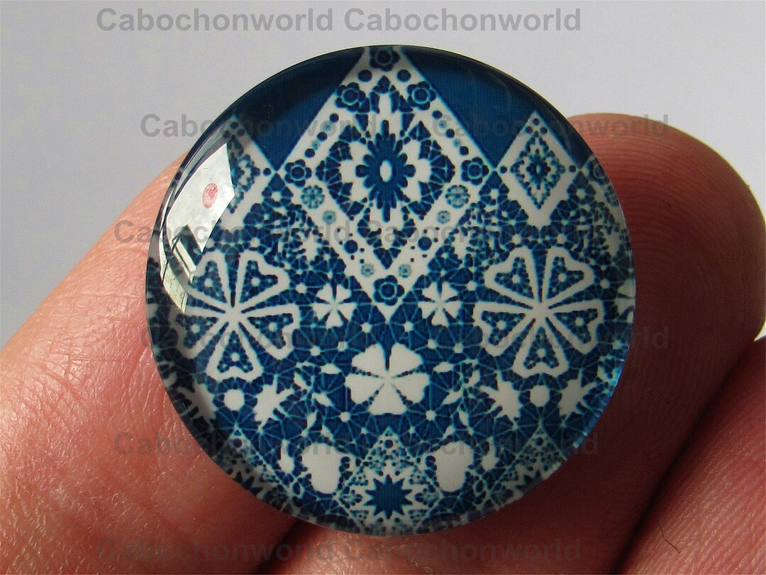 Lace Pattern Cabochon Circle Photo Glass Round Dome Flat Back 8mm 58mm ...