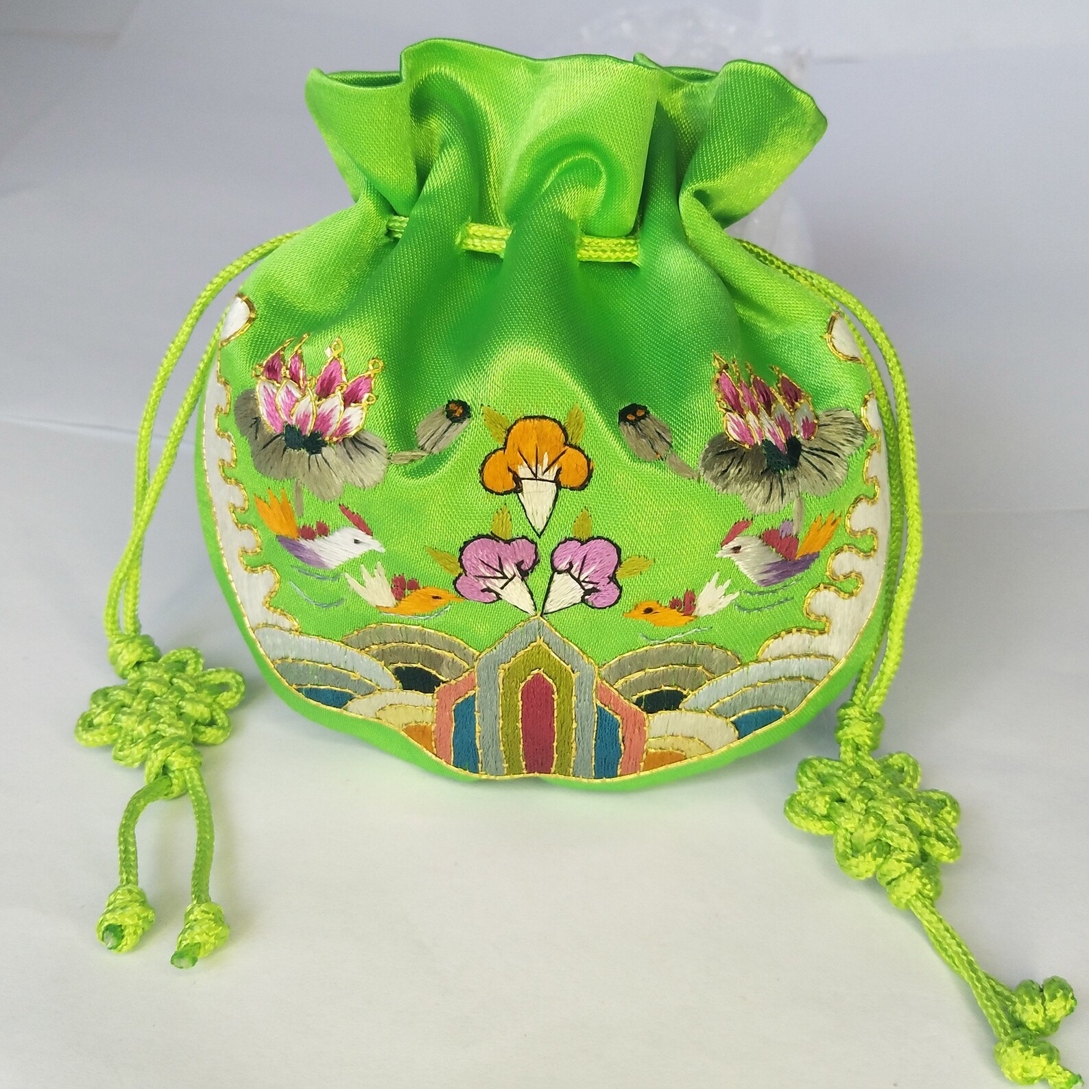 Bulk 50 4x5 Hand Embroidery Silk Rosary Bag Pouch Pocket Etsy