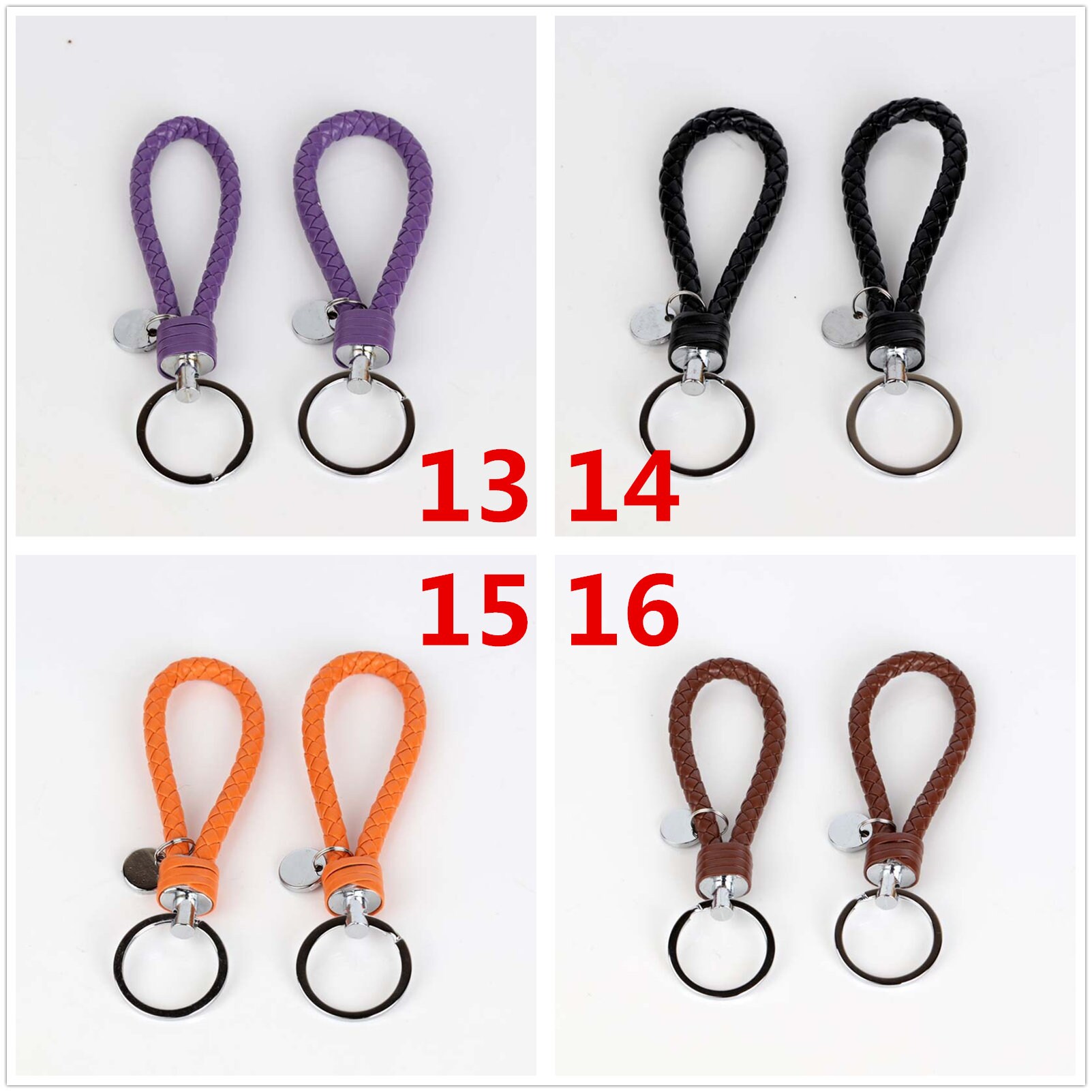 Bulk 20 4 Leather Keychain Bag Charm Key Chain With Etsy