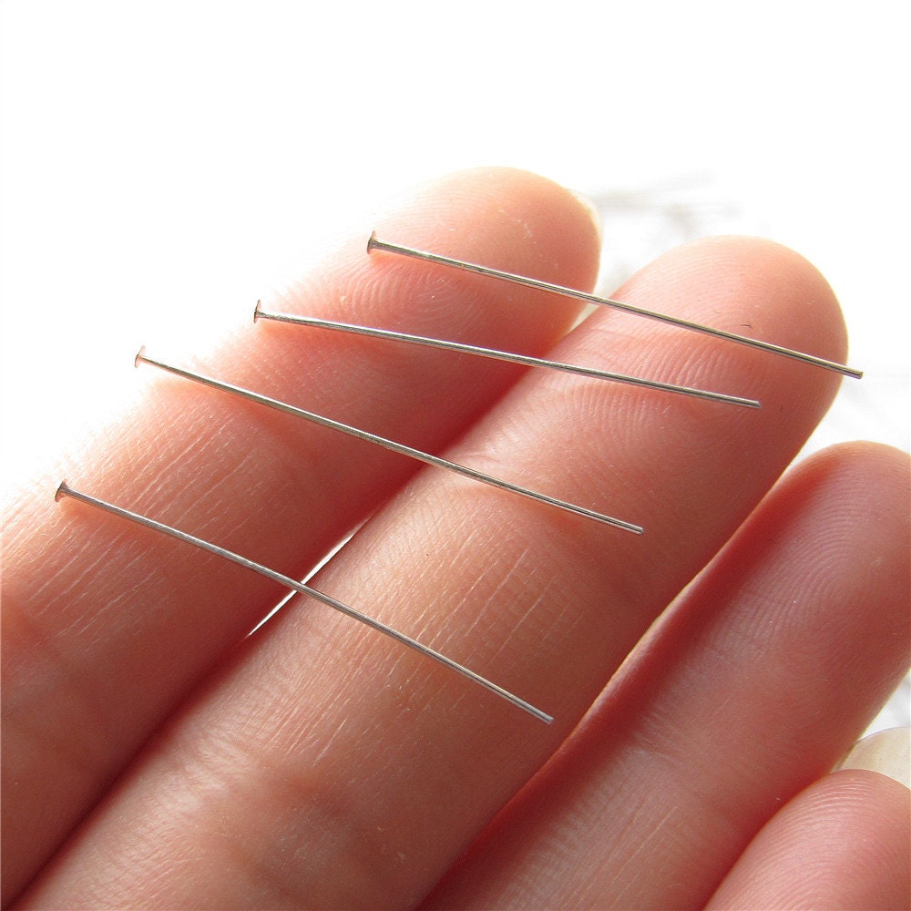 T Pin Silver Flat Head Pin T Pins 25gauge 25G Jewelry Finding Etsy UK