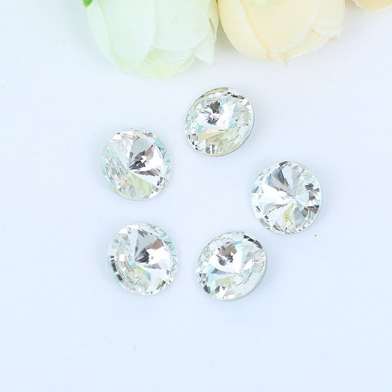 Bulk 100 Rounded Pointed Culet Clear Rhinestone Glass Jewelry - Etsy