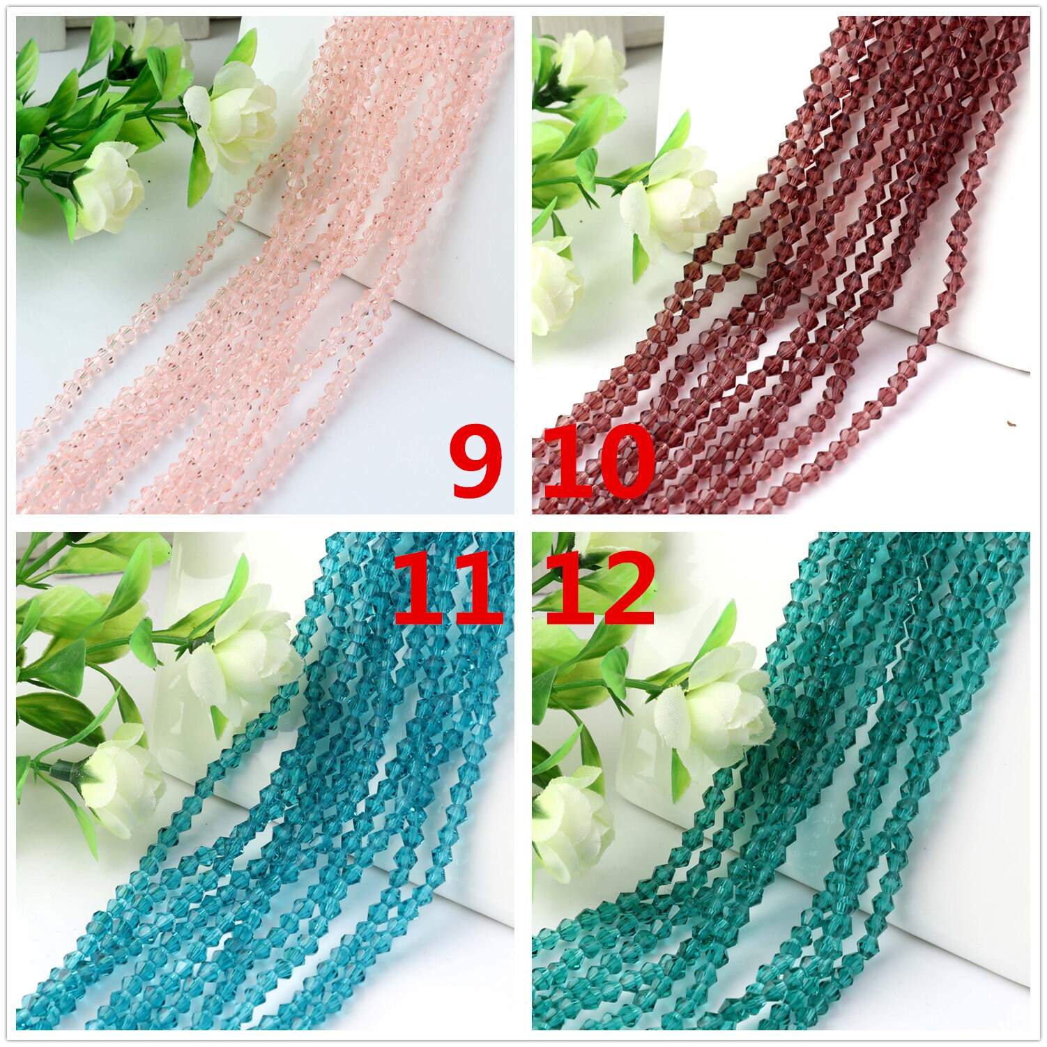 10 pcs Clear Acrylic Bling Faceted Diamond Beads A4534 – VeryCharms