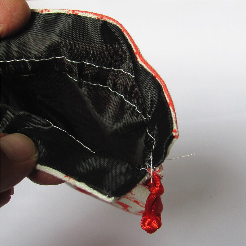 Bulk 5 4.5x5 Cotton /& Linen Print Rosary Bag Pouch Pocket Money Coin Bag Drawstring Grab Amulet Bag Traditional Packaging for Jewelry Gift