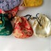 Set of 6 Colorful Chinese Silk Pouches Pocket Money Coins Bags Drawstring Grab Bag lot Traditional Packaging Bags for Jewelry Gifts 