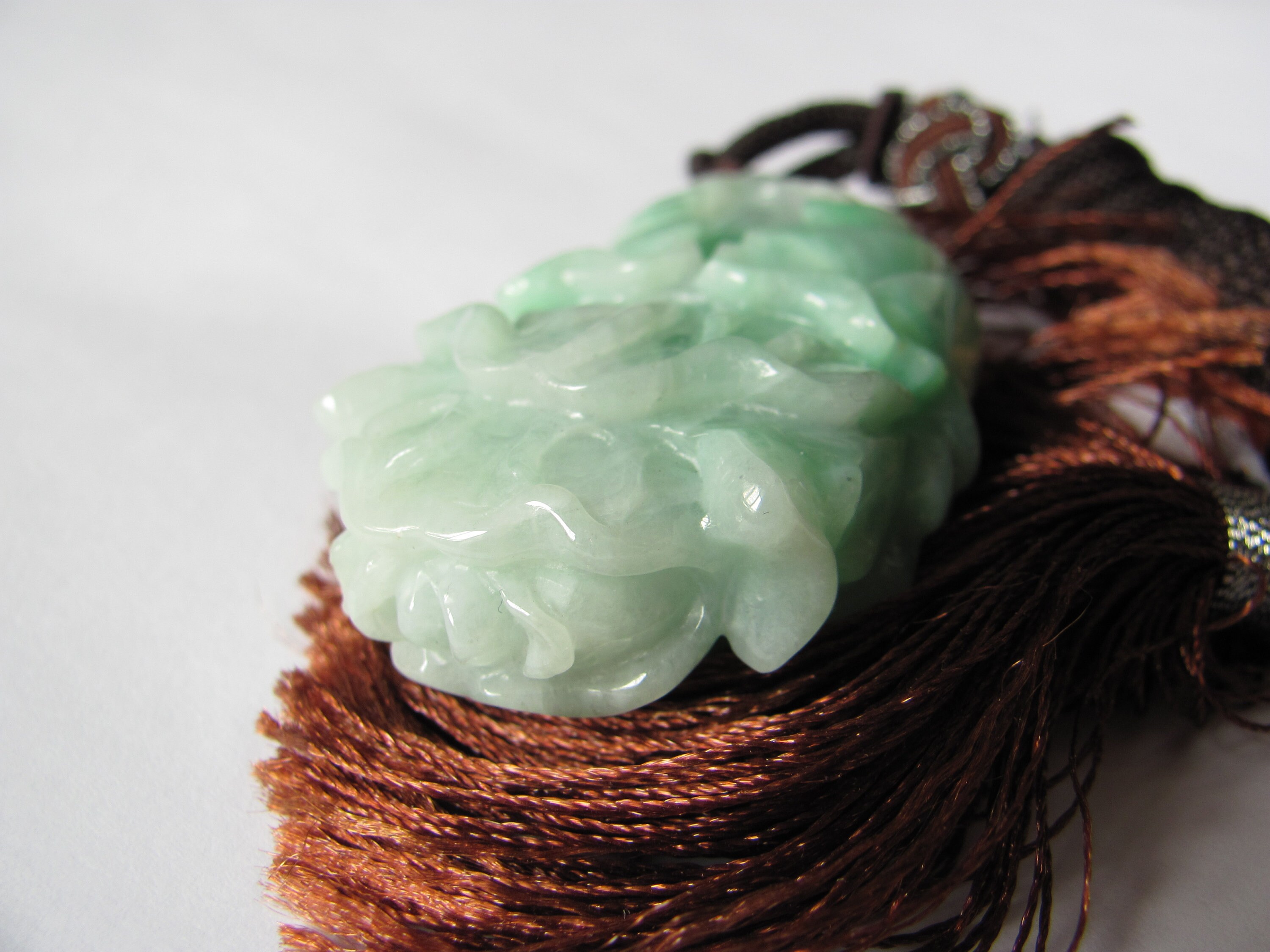Precision Carved Chinese Cabbage Natural Jadeite Jade Pendant Etsy