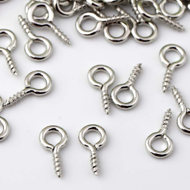 Bulk 1000 Screw Eye Pin Silver / Gold Eye Screw Pins Glass Etsy