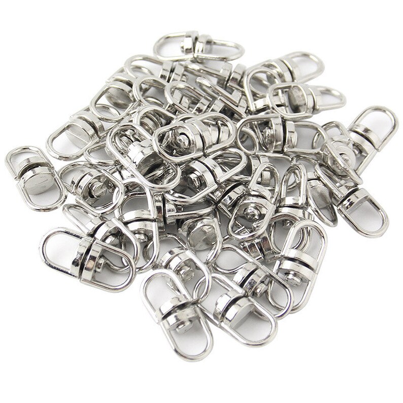Bulk 50 360º Swivel Joint Charm Link Stainless Steel Key Etsy