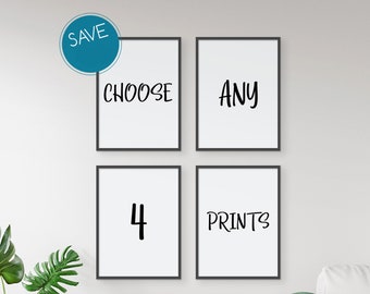Any 4 Prints same size | Set of 4 Prints  | Print Set | Wall art Print | Australian Photography