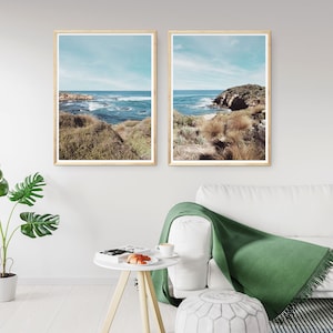 Ocean View Prints | Set of 2 Prints | Bridgewater Bay View Prints | Ocean Wall Art  | Australian Beach Photography | Mornington Peninsula