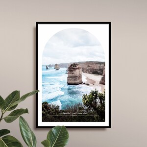 12 Apostles Great Ocean Road Travel Poster, Victoria, Giraiwurung Country, Australian Coastal Photography Print