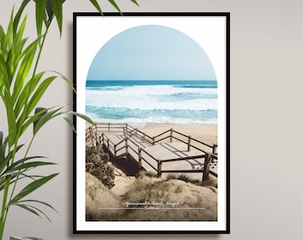 Gunnamatta Beach Fingal Travel Poster, Mornington Peninsula, Victoria, Boonwurrung Country, Australian Coastal Photgraphy Print