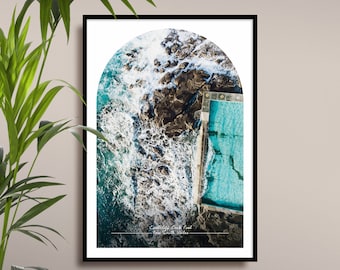 Coalcliff Rock Pool Travel Poster, New South Wales, Tharawal Country, Australian Beach Photography Print