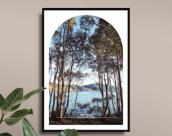 Depot Beach Travel Poster, South Coast, New South Wales, Yuin Country, Australian Beach Photography Print