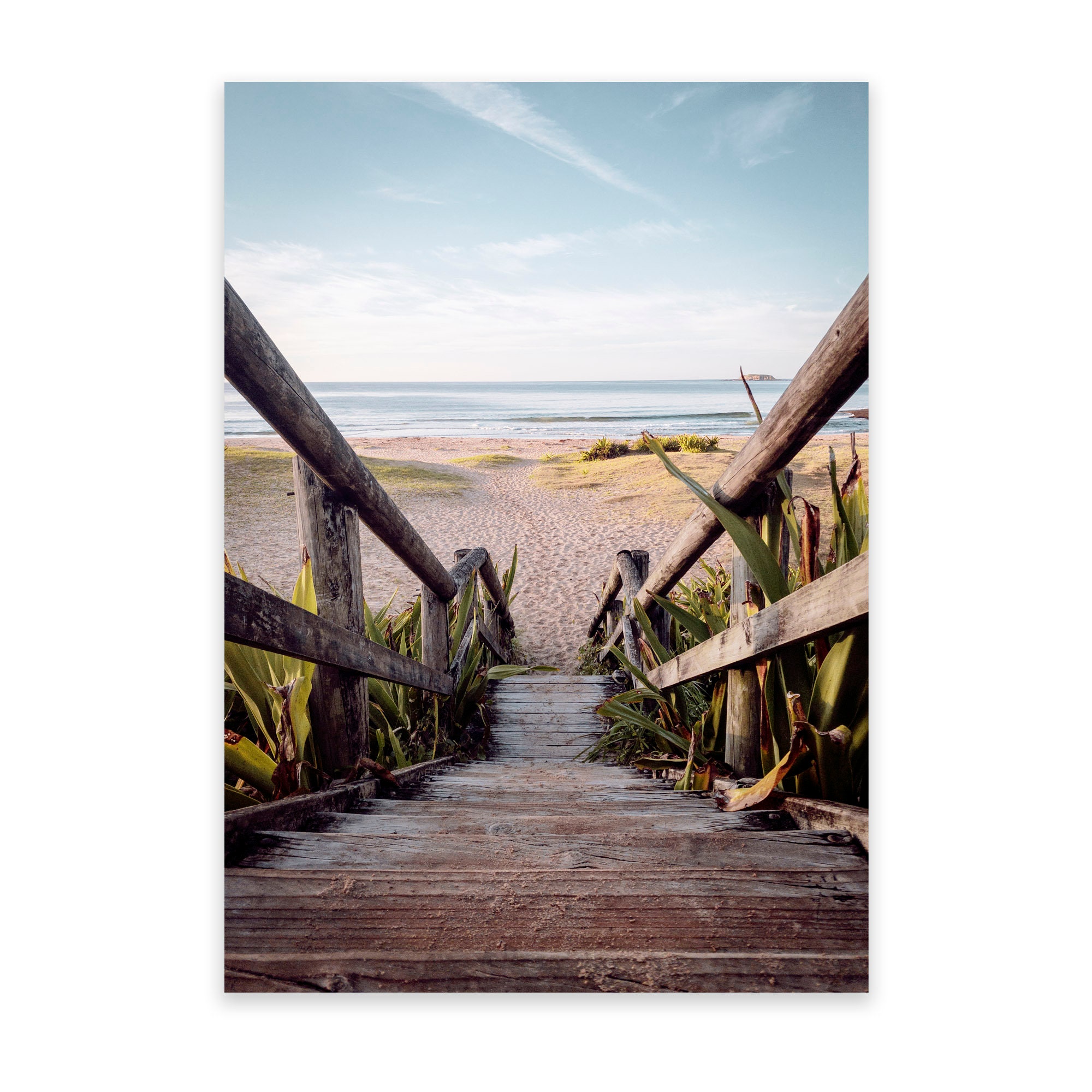 Beach Stairs Wall Art Print Beach Print Wall Art Print Australia