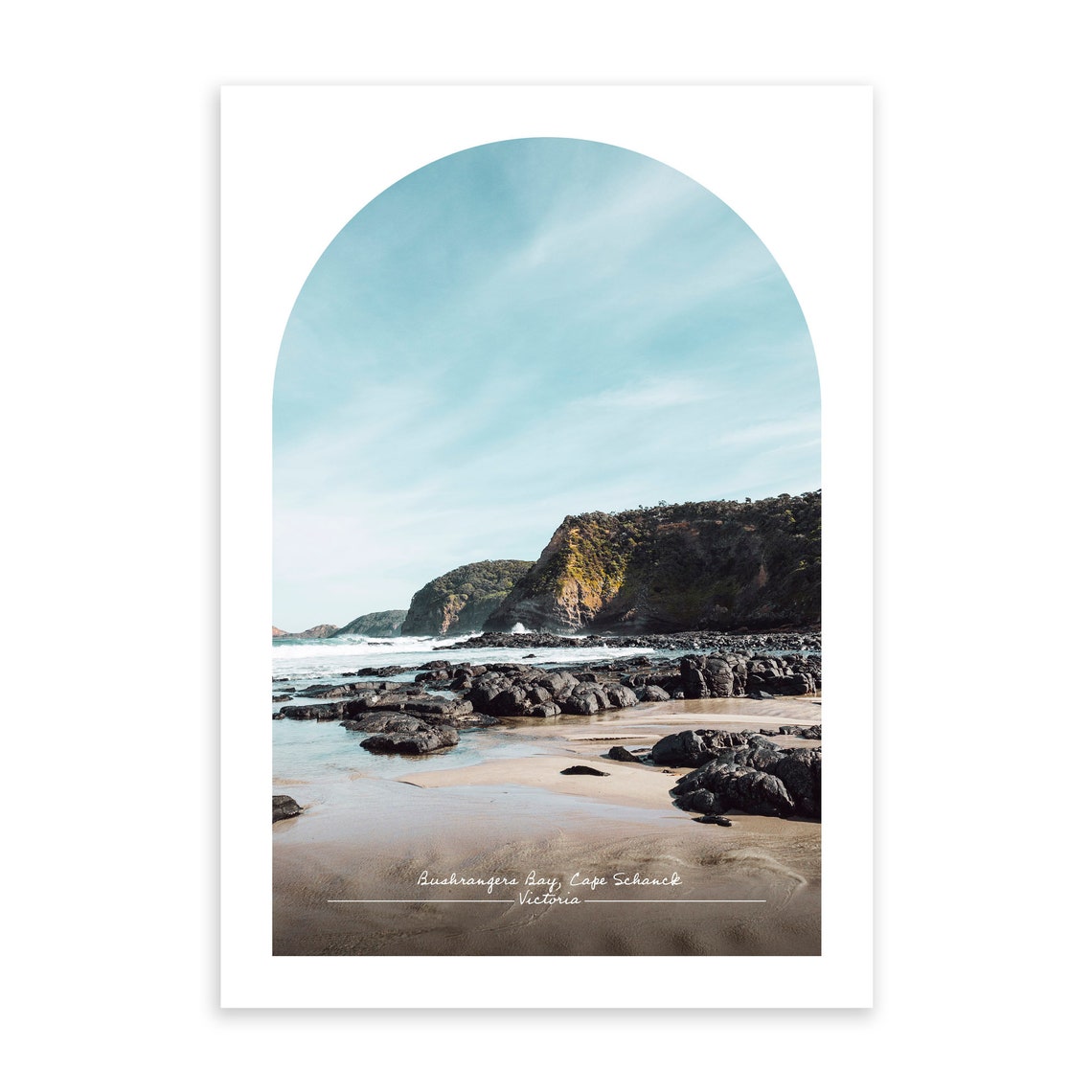Bushrangers Bay Cape Schanck Travel Poster, Mornington Peninsula ...